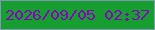 文字の大きさ：3、枠の色：7f99b4、背景の色：169e31、文字の色：8704bc 無料ブログパーツのブログ時計