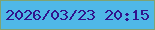文字の大きさ：4、枠の色：7fa372、背景の色：4fb8e7、文字の色：31148d 無料ブログパーツのブログ時計