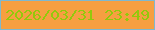文字の大きさ：2、枠の色：7fb8ce、背景の色：f69f41、文字の色：93c90b 無料ブログパーツのブログ時計