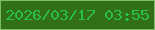 文字の大きさ：5、枠の色：7fbc68、背景の色：336f16、文字の色：28c04b 無料ブログパーツのブログ時計