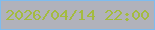 文字の大きさ：2、枠の色：7fbcee、背景の色：b1b2bb、文字の色：a4bb40 無料ブログパーツのブログ時計