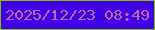 文字の大きさ：2、枠の色：7fc204、背景の色：4001e7、文字の色：bb69ac 無料ブログパーツのブログ時計