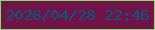 文字の大きさ：5、枠の色：7fe070、背景の色：711346、文字の色：065a84 無料ブログパーツのブログ時計