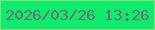 文字の大きさ：1、枠の色：7fe17f、背景の色：11eb6d、文字の色：657473 無料ブログパーツのブログ時計