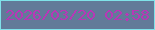 文字の大きさ：4、枠の色：7fe2e9、背景の色：627a99、文字の色：b837b7 無料ブログパーツのブログ時計