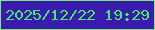 文字の大きさ：2、枠の色：7fe86f、背景の色：3a1aaf、文字の色：45ed67 無料ブログパーツのブログ時計