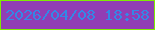 文字の大きさ：4、枠の色：7feb03、背景の色：913eb4、文字の色：3388e6 無料ブログパーツのブログ時計