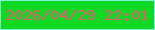 文字の大きさ：3、枠の色：7ff3d7、背景の色：10d923、文字の色：df5c70 無料ブログパーツのブログ時計