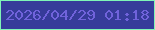 文字の大きさ：3、枠の色：7ff4b7、背景の色：363b9a、文字の色：7063db 無料ブログパーツのブログ時計