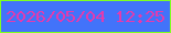 文字の大きさ：1、枠の色：7fff21、背景の色：4273fa、文字の色：e33bad 無料ブログパーツのブログ時計