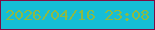 文字の大きさ：3、枠の色：800c42、背景の色：15bed6、文字の色：8cba45 無料ブログパーツのブログ時計