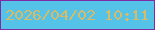 文字の大きさ：4、枠の色：802aa4、背景の色：55c3e8、文字の色：d8bb67 無料ブログパーツのブログ時計