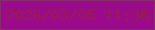 文字の大きさ：5、枠の色：803166、背景の色：9b0a8a、文字の色：951f49 無料ブログパーツのブログ時計