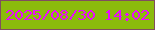 文字の大きさ：5、枠の色：804e5e、背景の色：8bbb0c、文字の色：ea0afe 無料ブログパーツのブログ時計