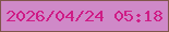 文字の大きさ：2、枠の色：80564b、背景の色：cf89c8、文字の色：ce1c86 無料ブログパーツのブログ時計