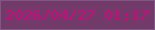 文字の大きさ：4、枠の色：805685、背景の色：713a69、文字の色：cc097e 無料ブログパーツのブログ時計