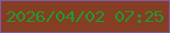 文字の大きさ：4、枠の色：805aa7、背景の色：853d24、文字の色：24982f 無料ブログパーツのブログ時計