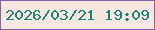 文字の大きさ：4、枠の色：8066a9、背景の色：f6e7e0、文字の色：1d8472 無料ブログパーツのブログ時計