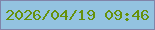 文字の大きさ：4、枠の色：8084a9、背景の色：93c3e0、文字の色：66910c 無料ブログパーツのブログ時計