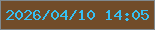 文字の大きさ：5、枠の色：80898e、背景の色：714c29、文字の色：36c0f4 無料ブログパーツのブログ時計