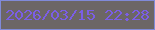 文字の大きさ：4、枠の色：808ad9、背景の色：6c6666、文字の色：7b5ee5 無料ブログパーツのブログ時計