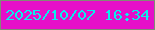 文字の大きさ：1、枠の色：808b76、背景の色：e510c9、文字の色：08efec 無料ブログパーツのブログ時計