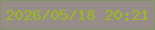 文字の大きさ：2、枠の色：809667、背景の色：988c89、文字の色：9abb1b 無料ブログパーツのブログ時計