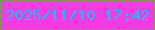 文字の大きさ：4、枠の色：809952、背景の色：f43ae2、文字の色：0ac5ed 無料ブログパーツのブログ時計
