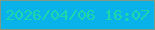 文字の大きさ：1、枠の色：809985、背景の色：09b3ea、文字の色：1bd9a9 無料ブログパーツのブログ時計
