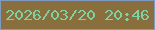 文字の大きさ：3、枠の色：8099c3、背景の色：886f3d、文字の色：7fd0a2 無料ブログパーツのブログ時計