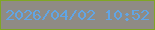文字の大きさ：1、枠の色：80a625、背景の色：8f8b85、文字の色：61a5e5 無料ブログパーツのブログ時計