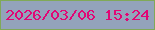 文字の大きさ：3、枠の色：80a958、背景の色：93a3bb、文字の色：e10675 無料ブログパーツのブログ時計