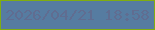 文字の大きさ：3、枠の色：80ad11、背景の色：567ca1、文字の色：606d91 無料ブログパーツのブログ時計