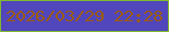 文字の大きさ：1、枠の色：80b92d、背景の色：5146bb、文字の色：9c5c0d 無料ブログパーツのブログ時計