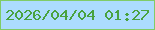 文字の大きさ：5、枠の色：80cc67、背景の色：acdcfe、文字の色：49a23f 無料ブログパーツのブログ時計