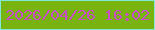 文字の大きさ：5、枠の色：80e9d7、背景の色：79b30f、文字の色：ca4dc8 無料ブログパーツのブログ時計