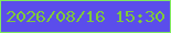 文字の大きさ：5、枠の色：80ea5e、背景の色：5b4deb、文字の色：7fc83b 無料ブログパーツのブログ時計