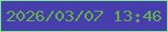 文字の大きさ：1、枠の色：80ea89、背景の色：473dac、文字の色：62af4e 無料ブログパーツのブログ時計