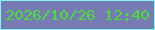 文字の大きさ：5、枠の色：80f6eb、背景の色：767bb4、文字の色：46de37 無料ブログパーツのブログ時計