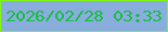 文字の大きさ：2、枠の色：80f70e、背景の色：89addc、文字の色：15be3d 無料ブログパーツのブログ時計