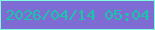文字の大きさ：2、枠の色：80fedd、背景の色：7f6bd4、文字の色：18c7a7 無料ブログパーツのブログ時計