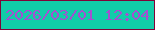 文字の大きさ：1、枠の色：810237、背景の色：11cda8、文字の色：a54fd1 無料ブログパーツのブログ時計