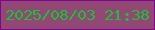 文字の大きさ：5、枠の色：810396、背景の色：924775、文字の色：15c334 無料ブログパーツのブログ時計