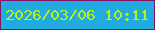文字の大きさ：4、枠の色：811469、背景の色：22abe1、文字の色：bbf113 無料ブログパーツのブログ時計
