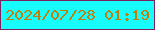 文字の大きさ：2、枠の色：81205f、背景の色：17fcfc、文字の色：be7f0c 無料ブログパーツのブログ時計