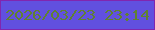文字の大きさ：4、枠の色：8126af、背景の色：6150df、文字の色：608132 無料ブログパーツのブログ時計