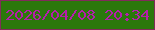 文字の大きさ：1、枠の色：812b5a、背景の色：2b780b、文字の色：b41eac 無料ブログパーツのブログ時計