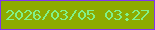 文字の大きさ：1、枠の色：8135f0、背景の色：8dab00、文字の色：81f188 無料ブログパーツのブログ時計