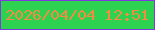 文字の大きさ：4、枠の色：8138e0、背景の色：2cd250、文字の色：f38b42 無料ブログパーツのブログ時計