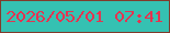 文字の大きさ：5、枠の色：813b2c、背景の色：35c1b2、文字の色：e53350 無料ブログパーツのブログ時計
